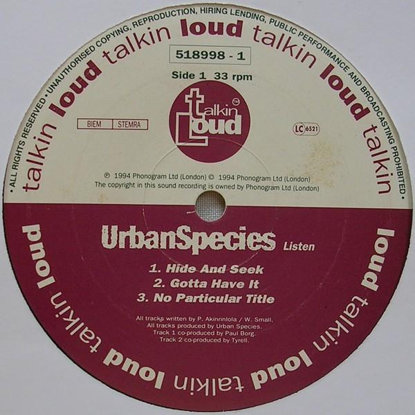 Urban Species - Listen - Double Lp