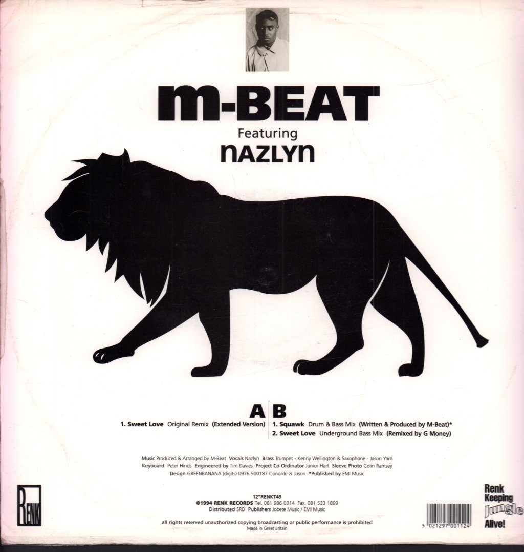 m-beat featuring nazlyn - Sweet Love - 12 Inch