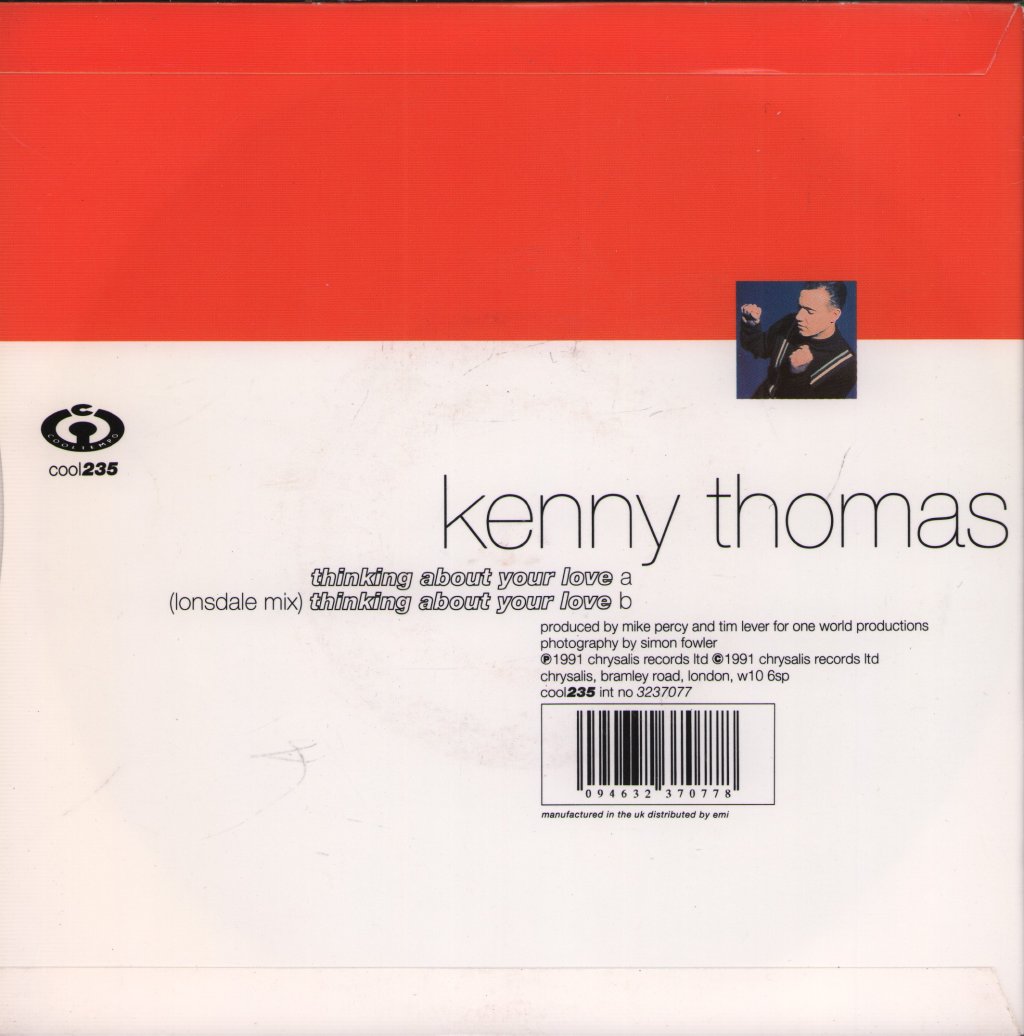 Kenny Thomas - Thinking About Your Love - 7 Inch