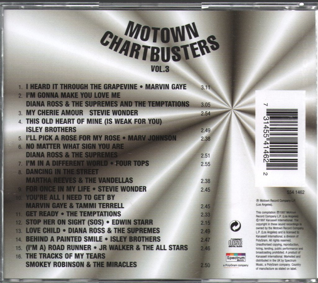 Various Artists - Motown Chartbusters Vol.3 - Cd
