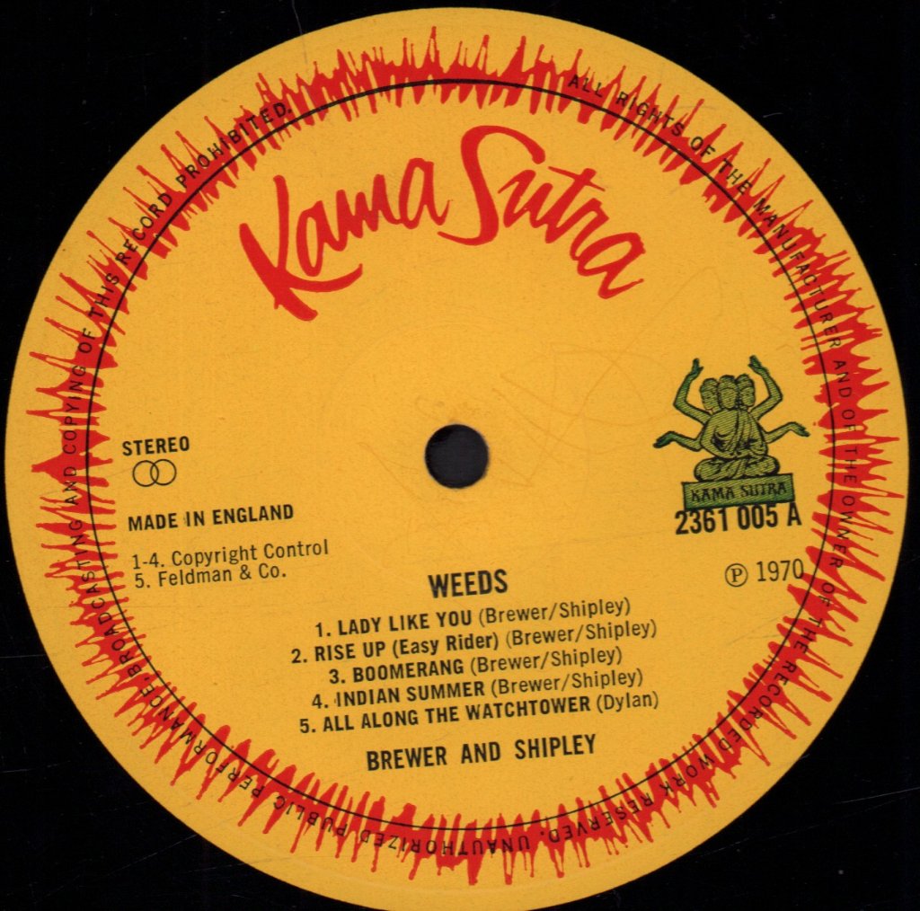 Brewer And Shipley - Weeds - Lp