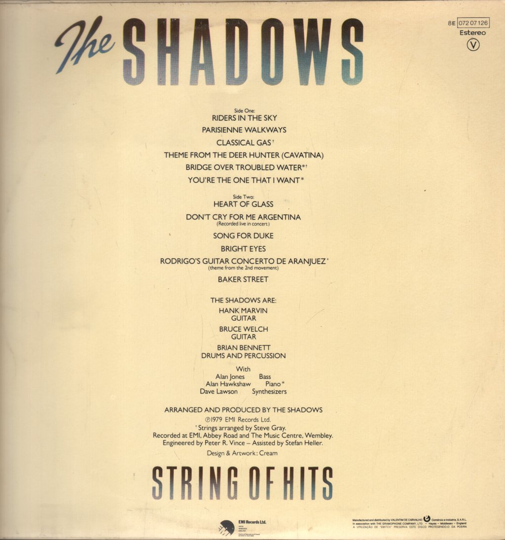 Shadows - String Of Hits - Lp