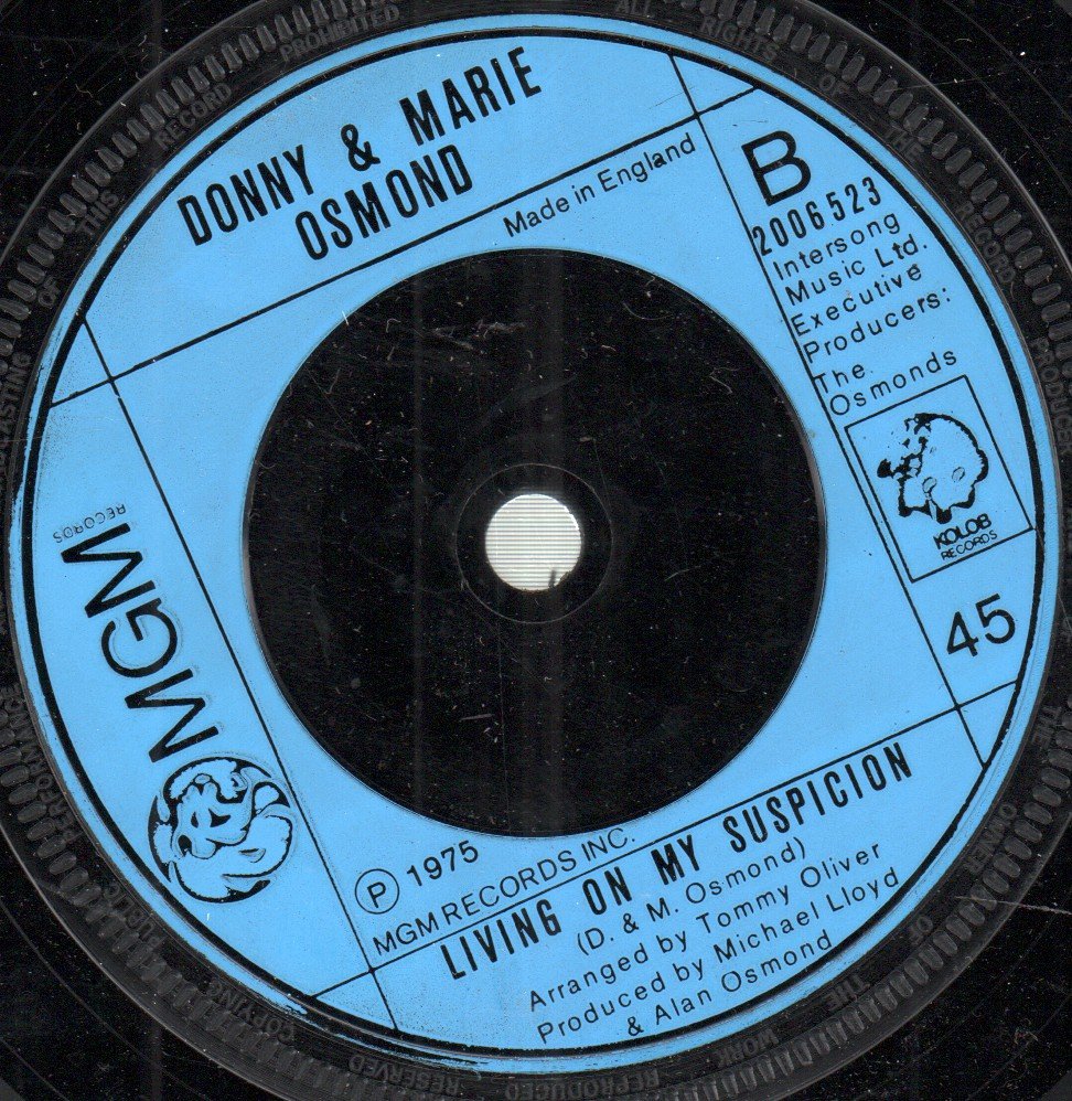Donny And Marie Osmond - Make The World Go Away - 7 Inch