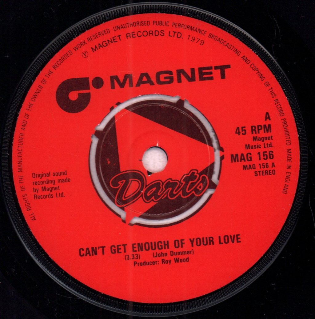 Darts - Can't Get Enough Of Your Love - 7 Inch