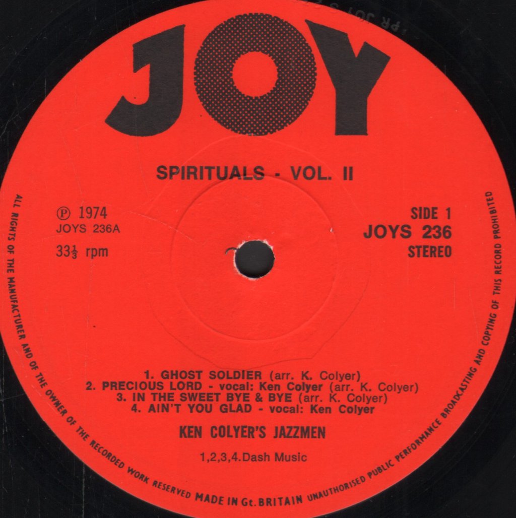 Ken Colyer's Jazzmen - Sprituals Vol 2 - Lp