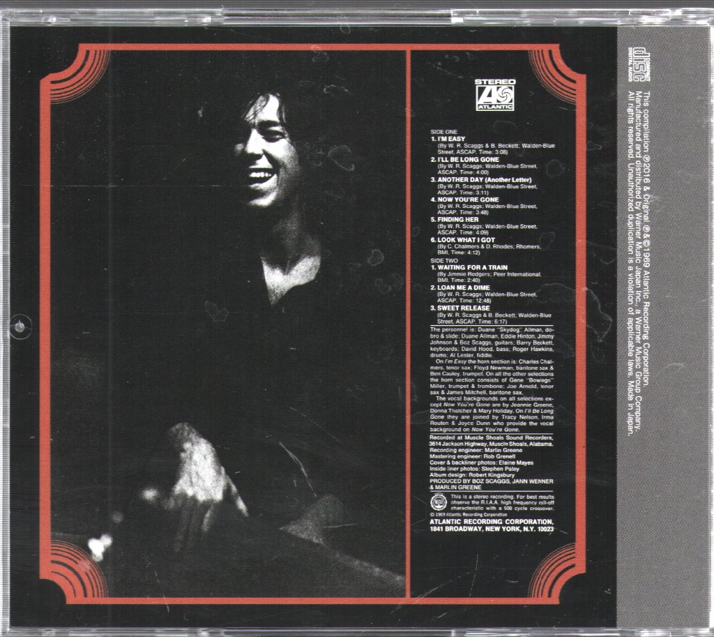 Boz Scaggs - Boz Scaggs - Cd