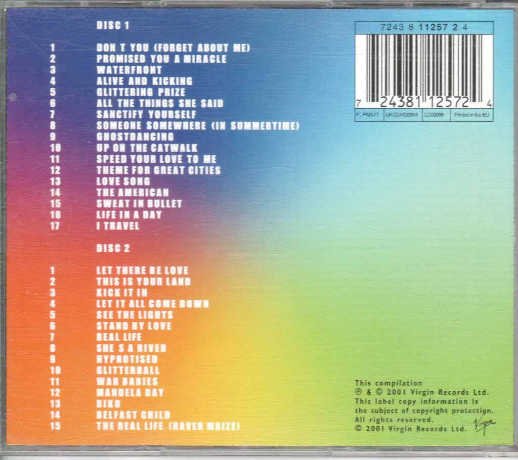 Simple Minds - Best Of Simple Minds - Double Cd