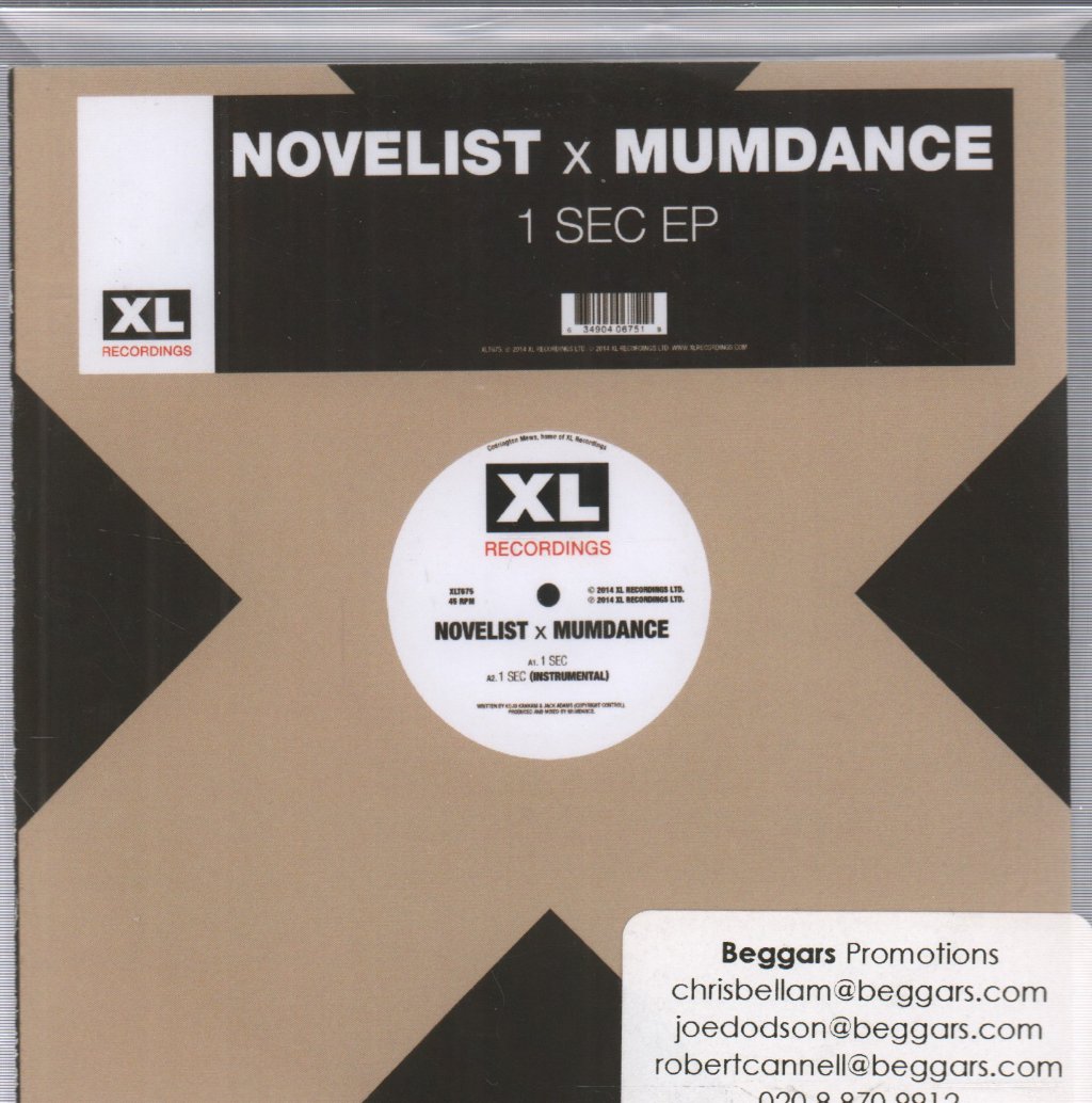 Novelist x Mumdance - 1 Sec - Cdr