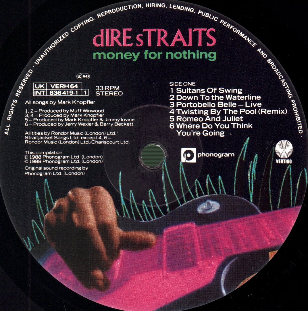 Dire Straits - Money For Nothing - Lp