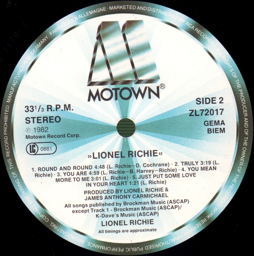 Lionel Richie - Lionel Richie - Lp