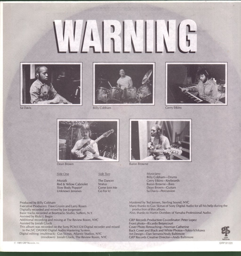 Billy Cobham - Warning - Lp