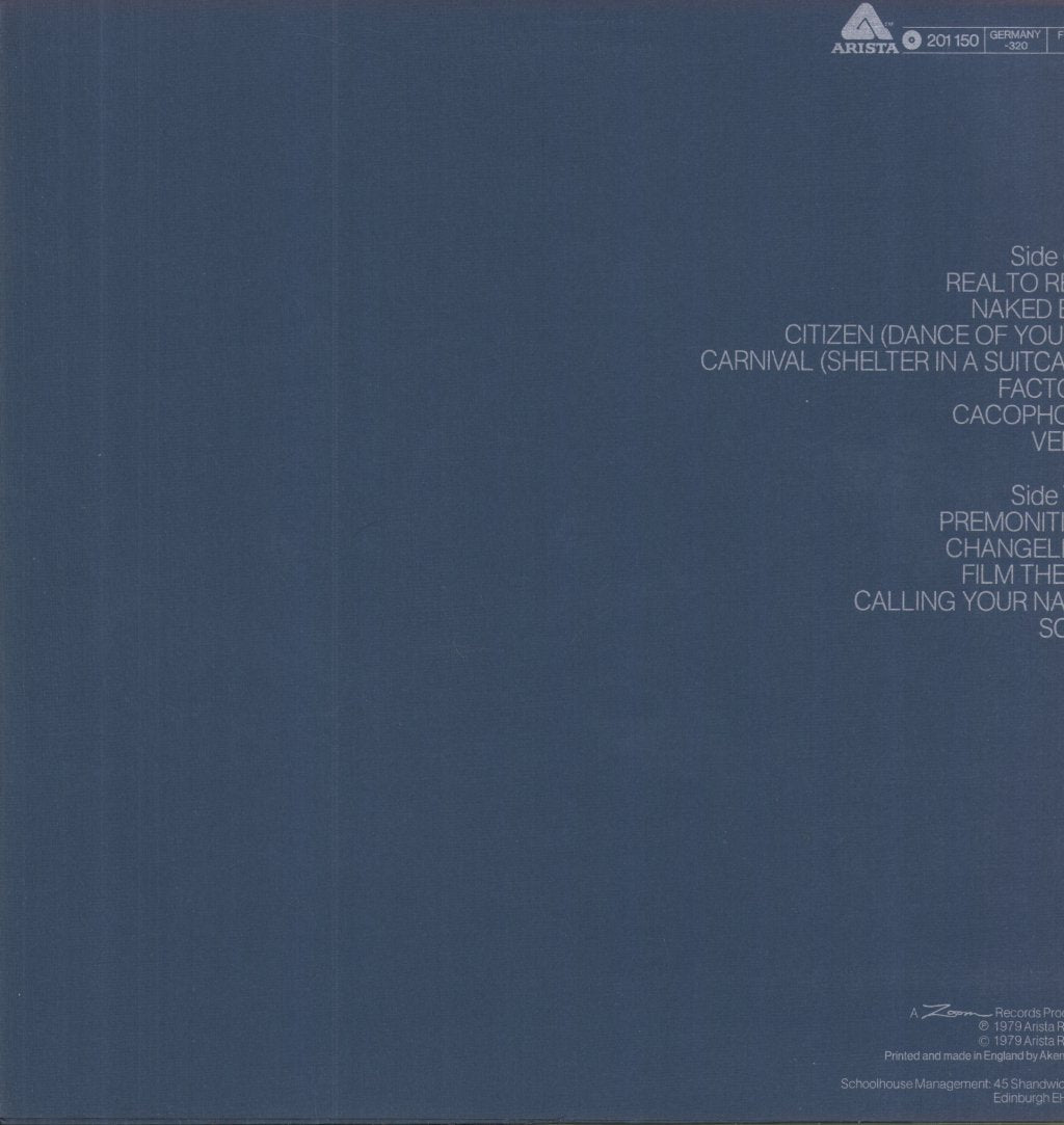 Simple Minds - Real To Real Cacophony - Lp