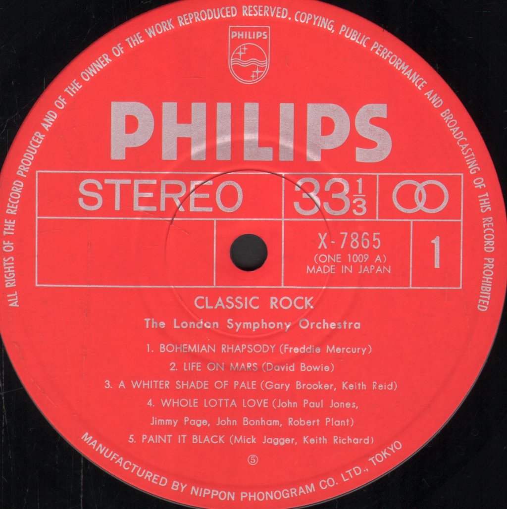 London Symphony Orchestra - Classic Rock - Lp