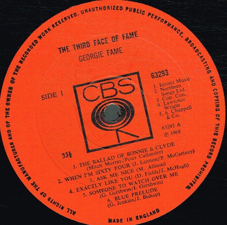 Georgie Fame - Third Face Of Fame - Lp