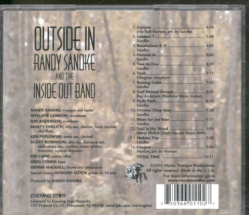 Randy Sandke And The Inside Out Band - Outside In - Cd