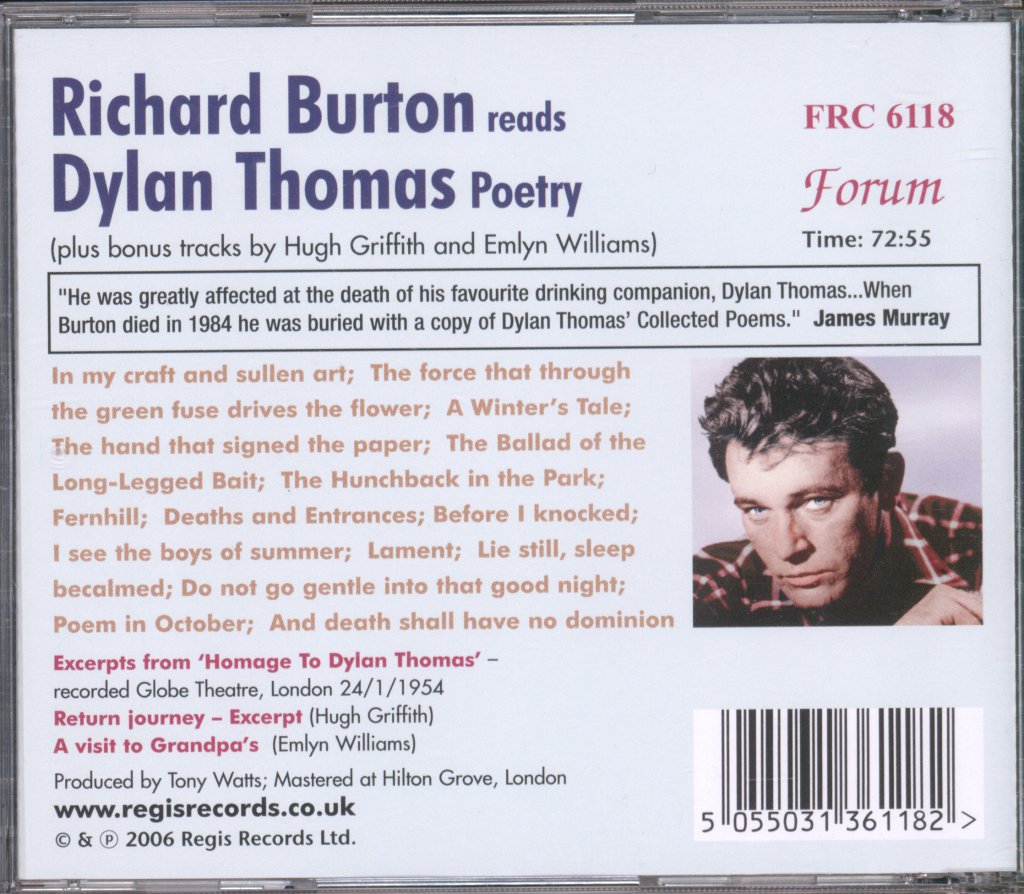 Richard Burton - Richard Burton Reads Dylan Thomas - Cd