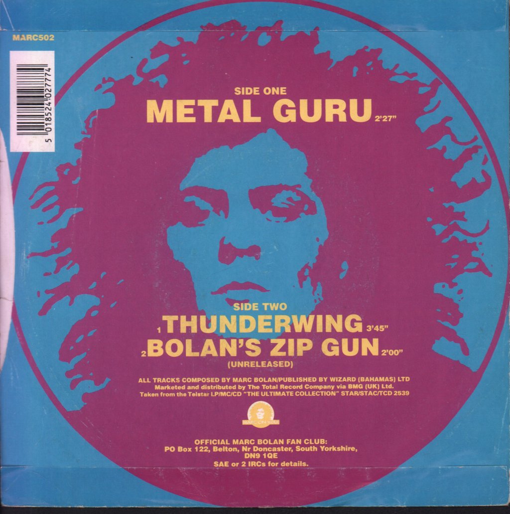 Marc Bolan And T Rex - Metal Guru - 7 Inch