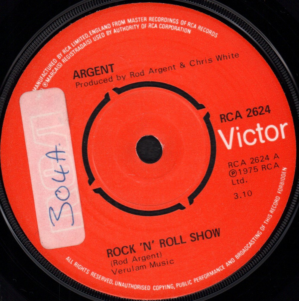 Argent - Rock N Roll Show - 7 Inch