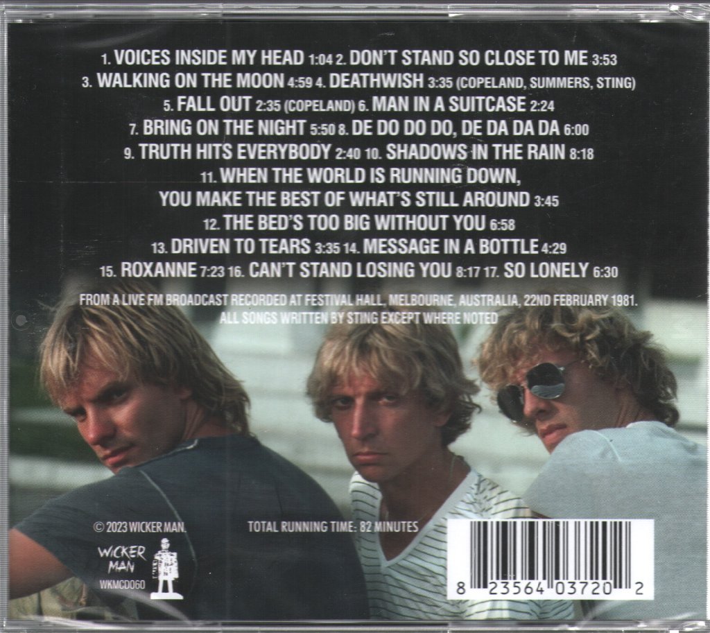 Police - Melbourne (Australian Broadcast 1981) - Cd