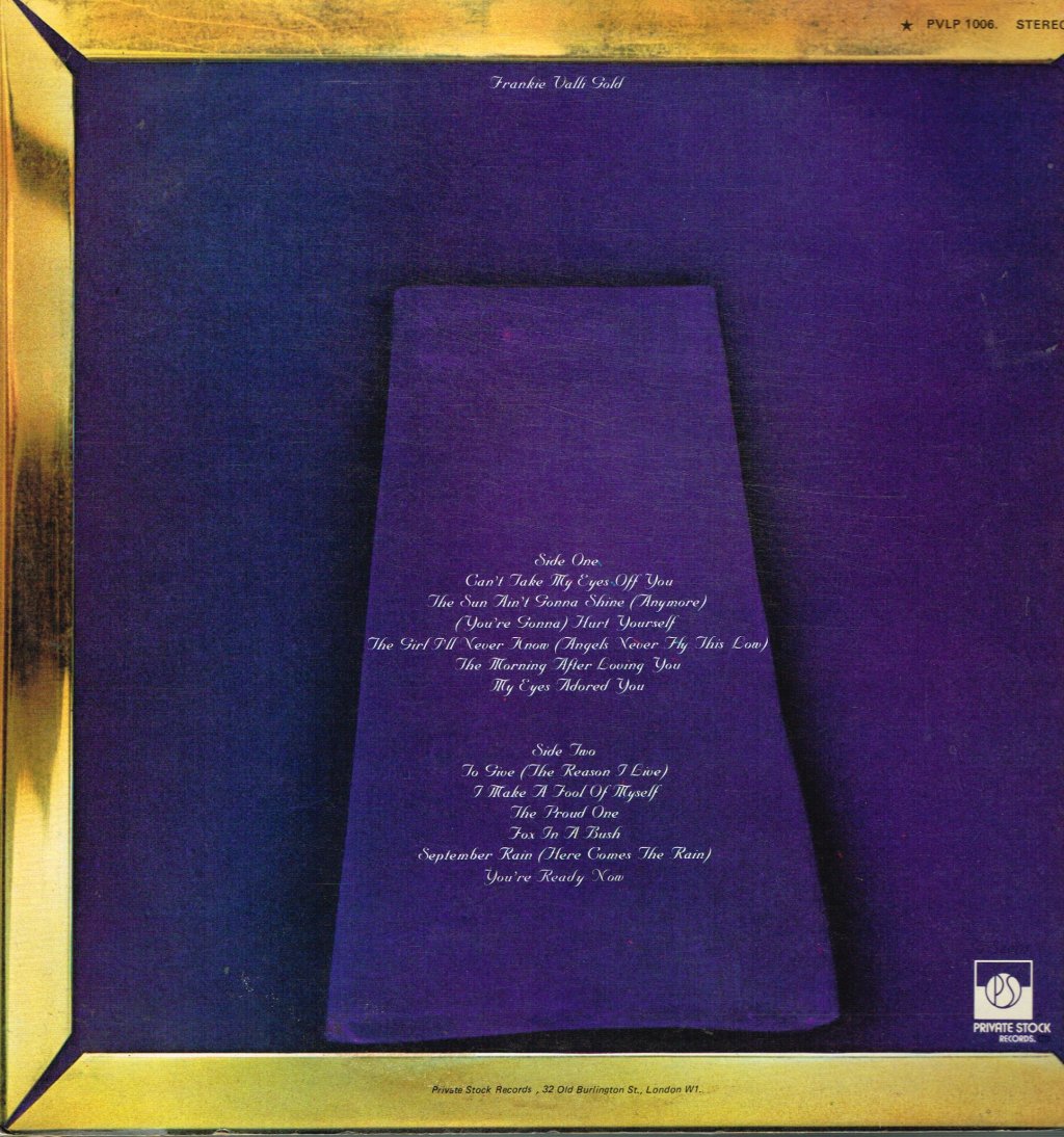 Frankie Valli - Gold - Lp
