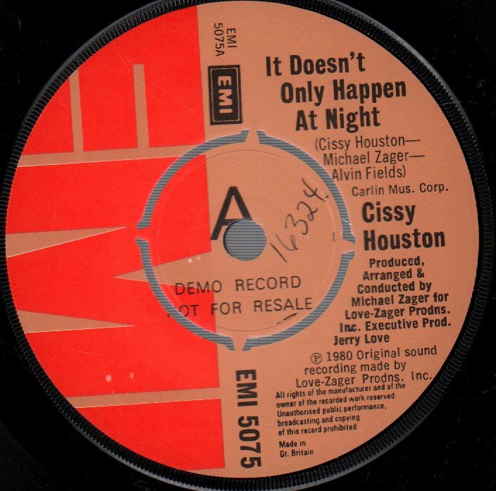 Cissy Houston - It Doesn't Only Happen At Night / Step Aside For A Lady - 7 Inch