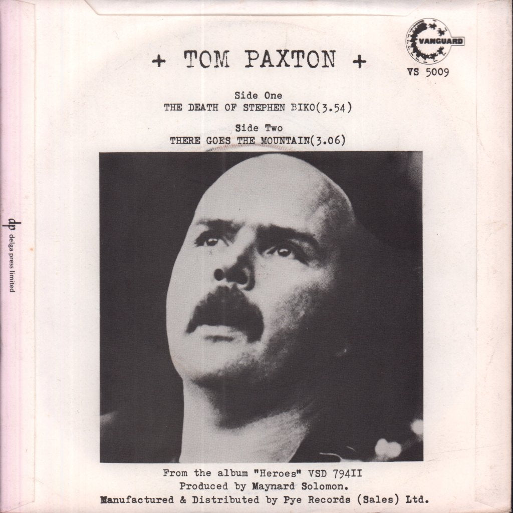 Tom Paxton - Death Of Stephen Biko - 7 Inch