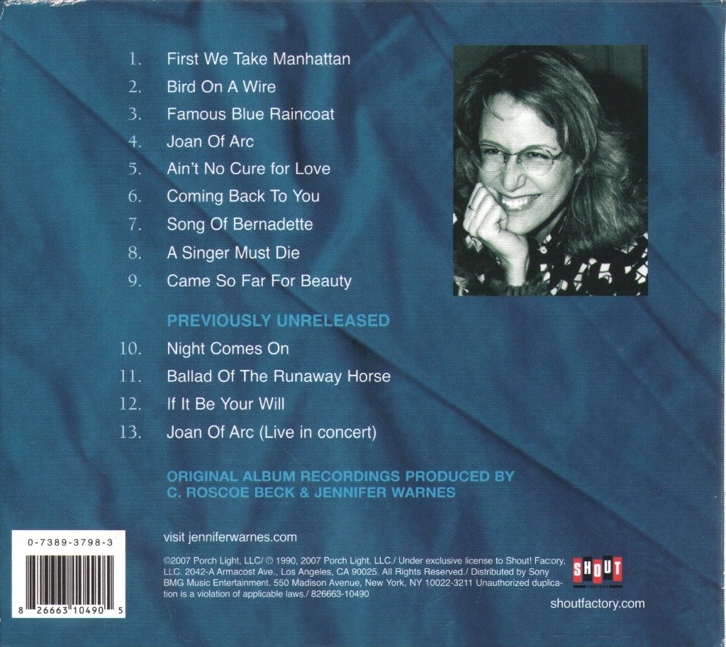 Jennifer Warnes - Famous Blue Raincoat (The Songs Of Leonard Cohen) - Cd