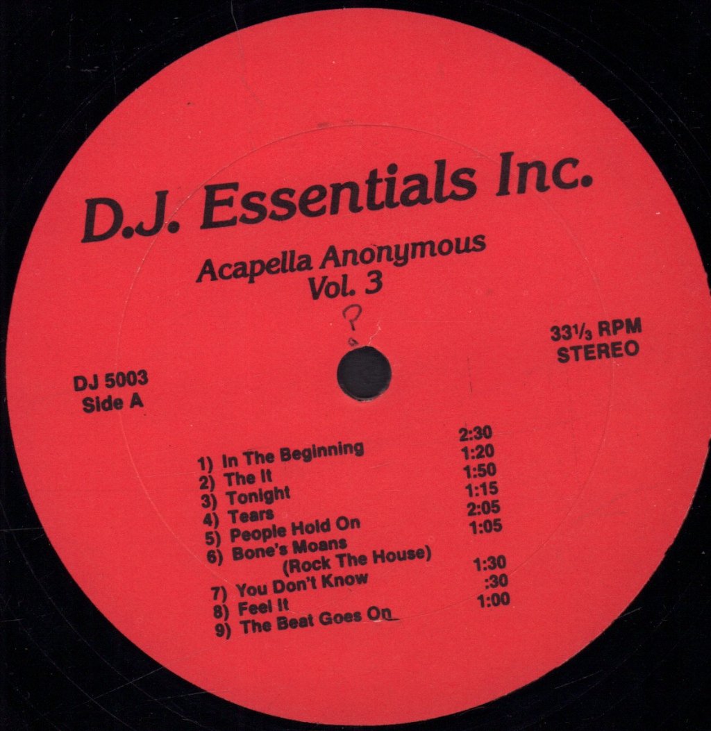 Various Artists - Acapella Anonymous Vol. 3 - Lp