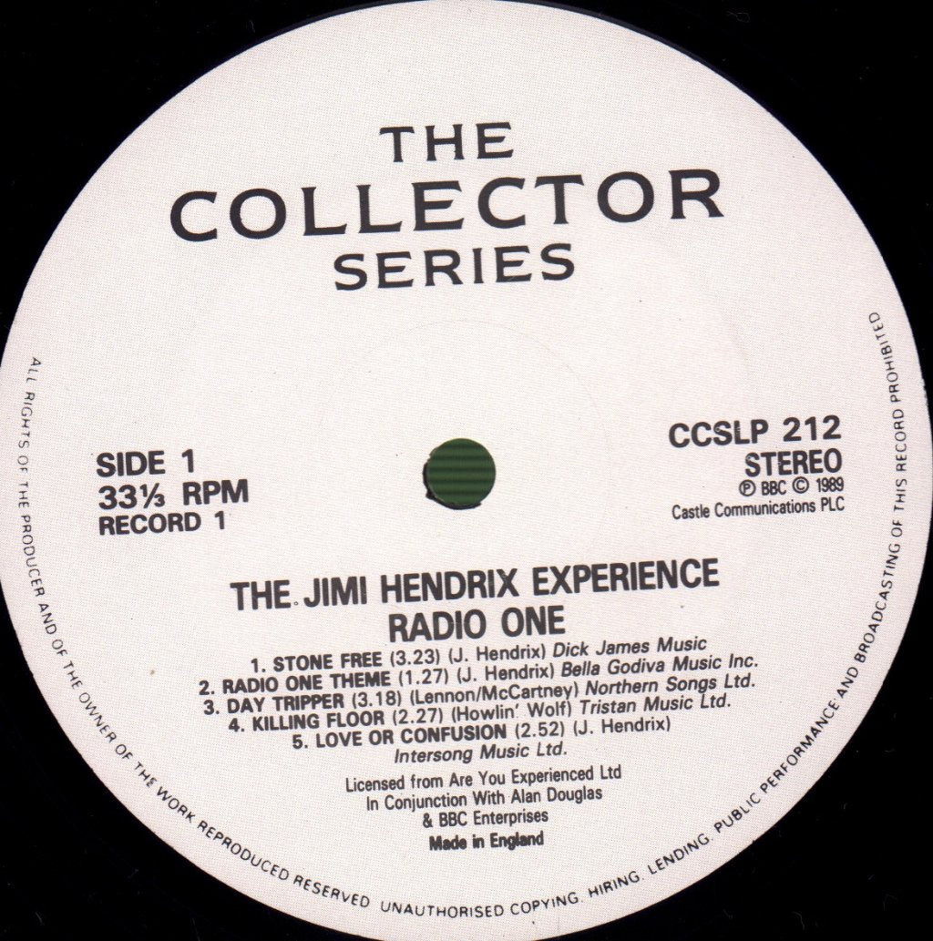 Jimi Hendrix Experience - Radio One - Double Lp