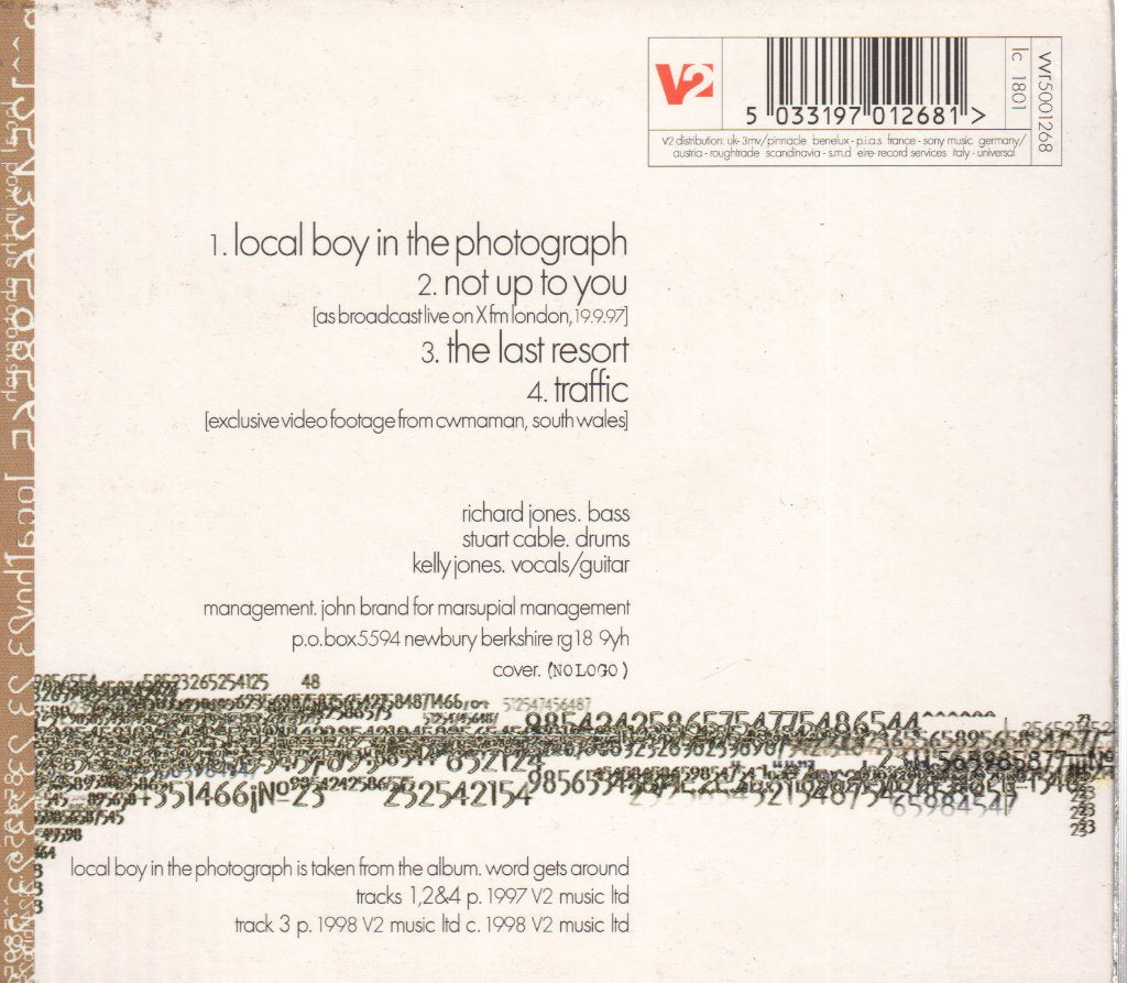 Stereophonics - Local Boy In The Photograph - Cd