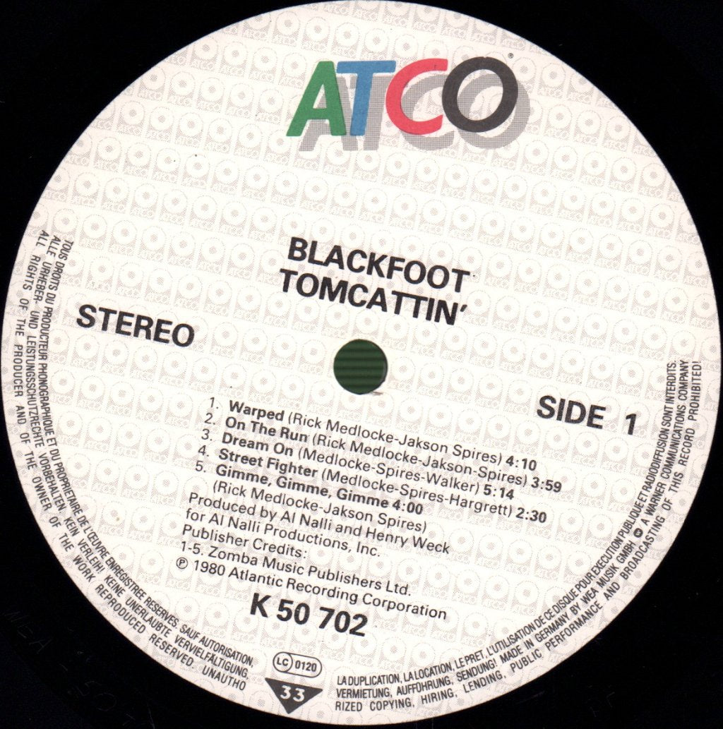 Blackfoot - Tomcattin - Lp