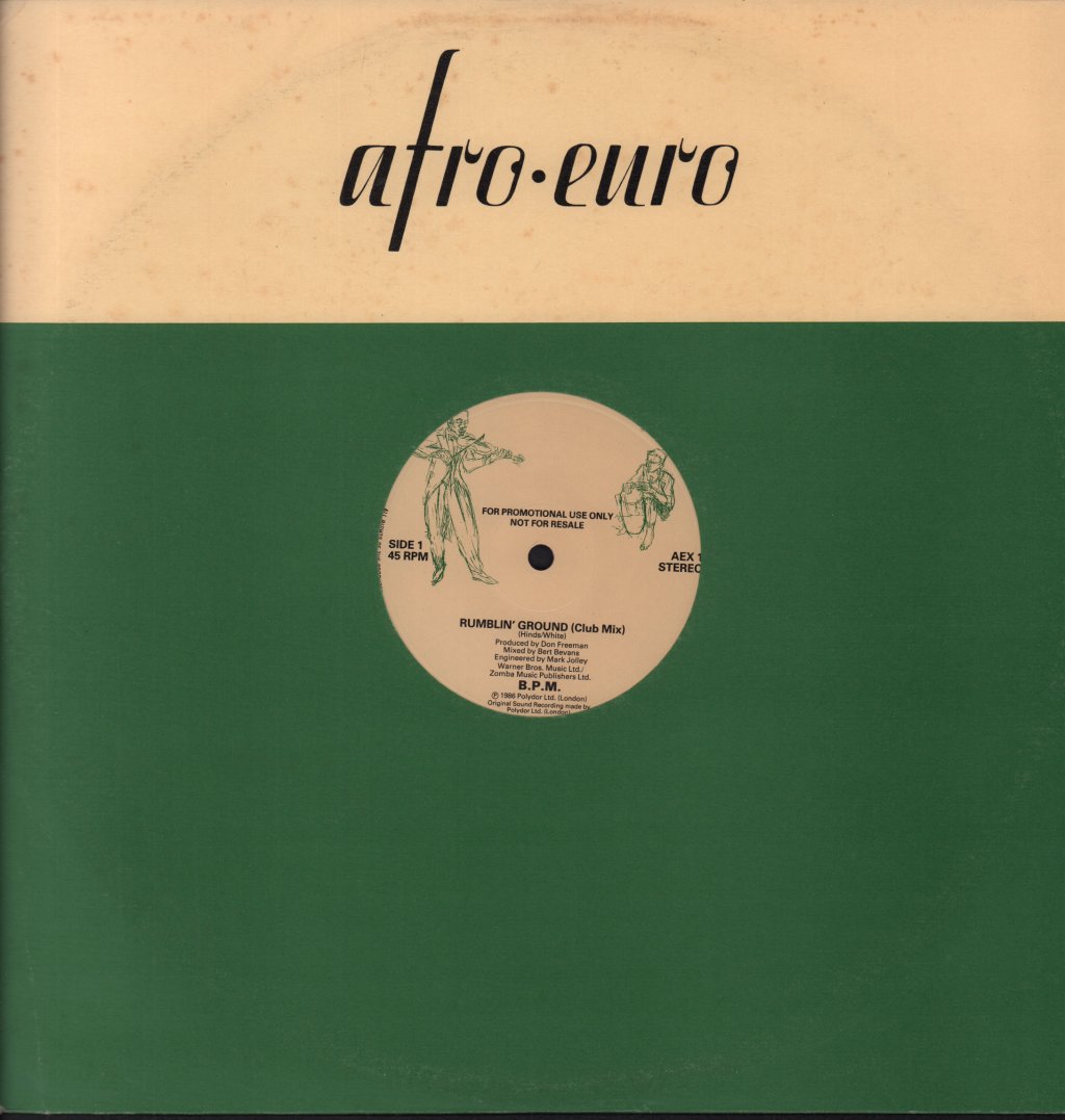 B.p.m. - Rumblin' Ground - 12 Inch