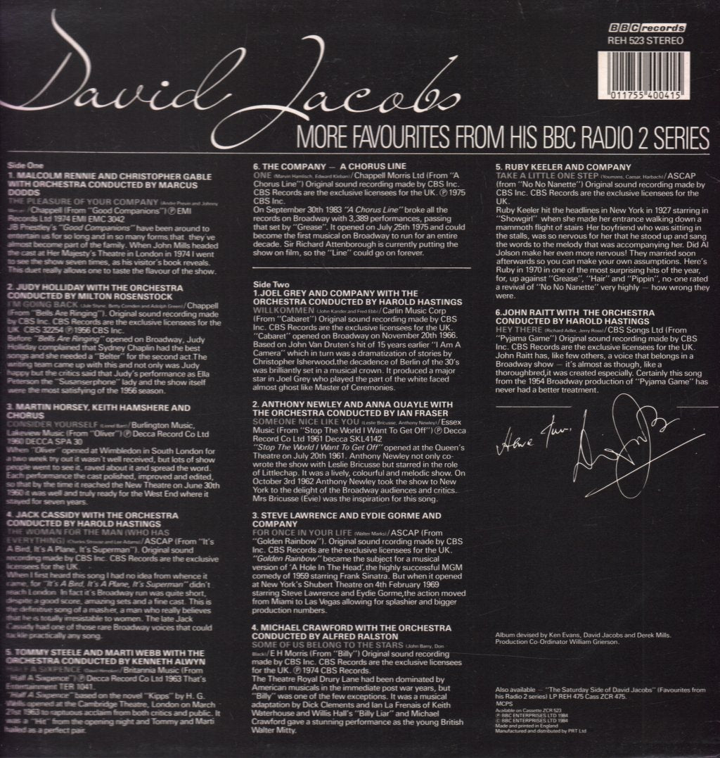 David Jacobs - Show Side Of - Lp