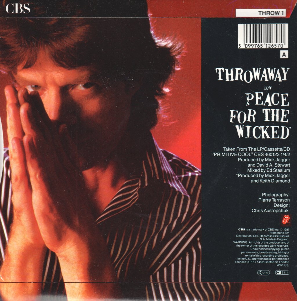 Mick Jagger - Throwaway - 7 Inch