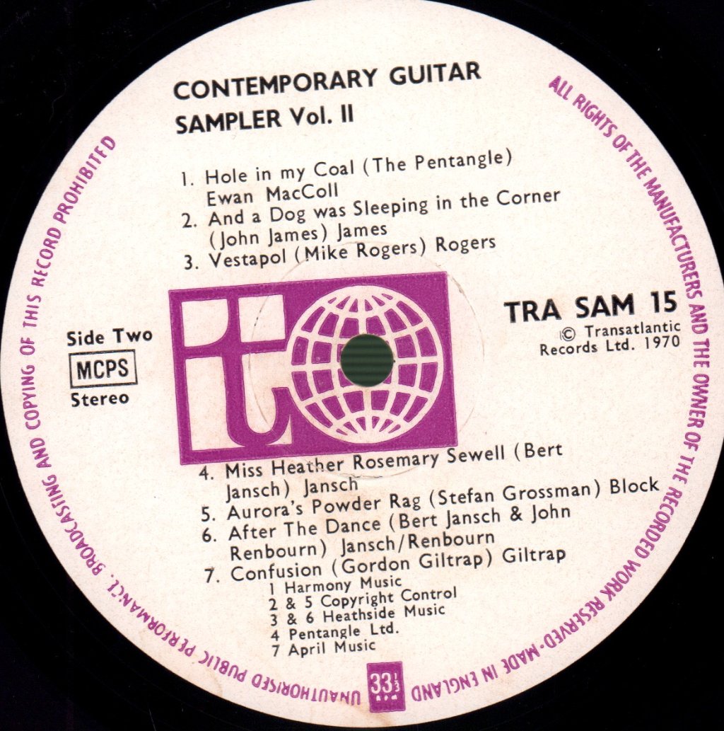 Various Artists - Contemporary Guitar Sampler Vol 2 - Lp
