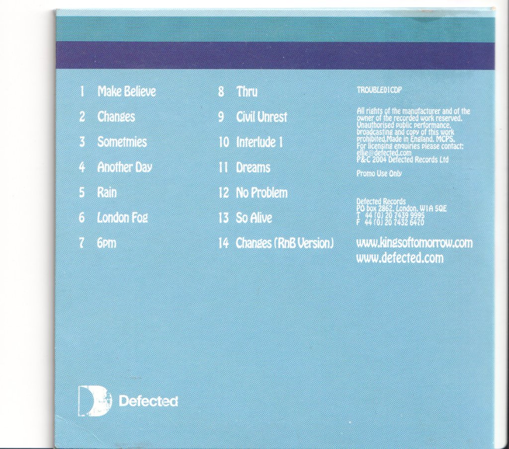 Kings Of Tomorrow - Trouble - Cd