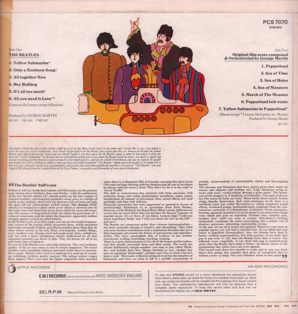 Beatles - Yellow Submarine - Lp