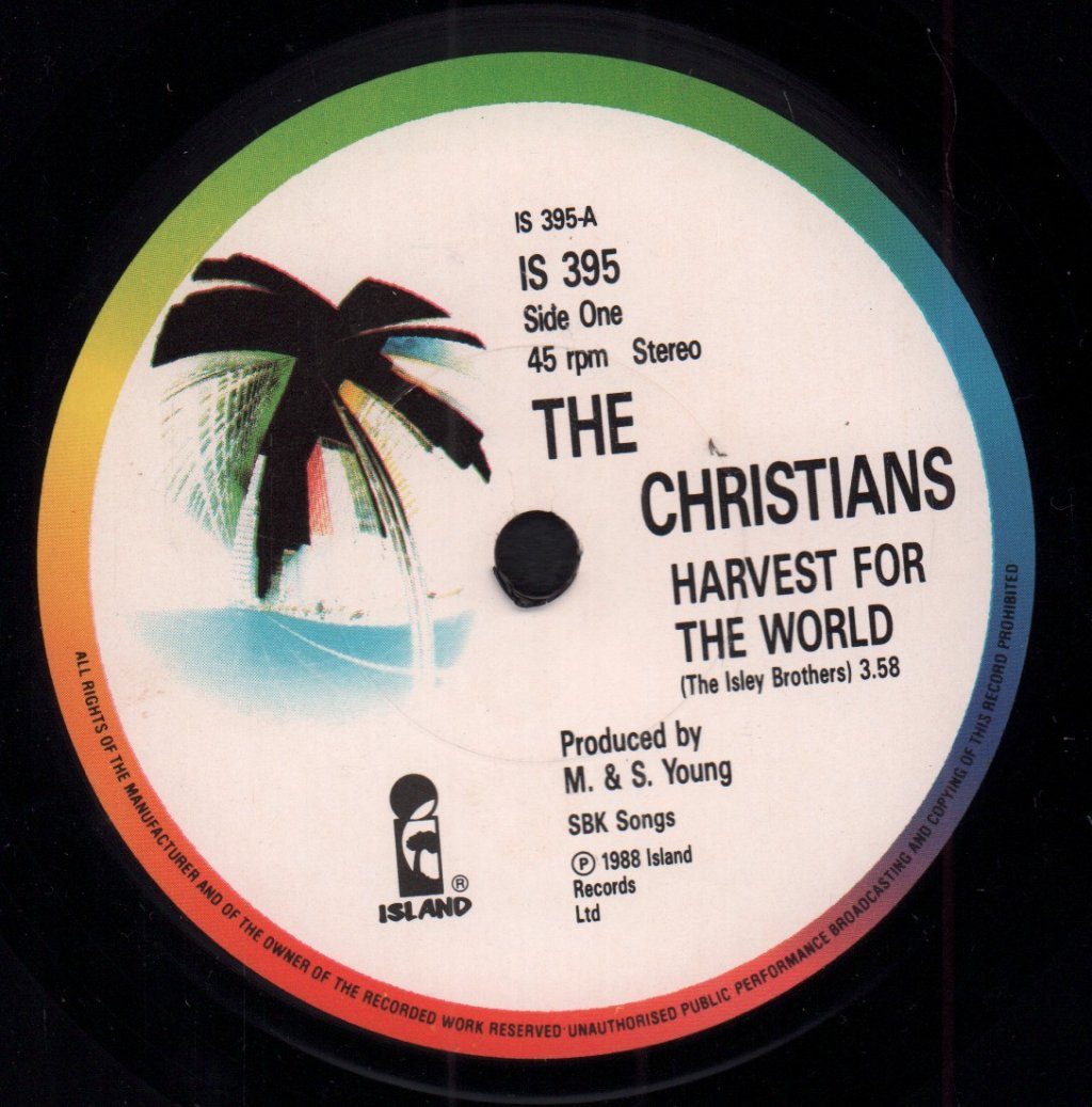 Christians - Harvest For The World - 7 Inch