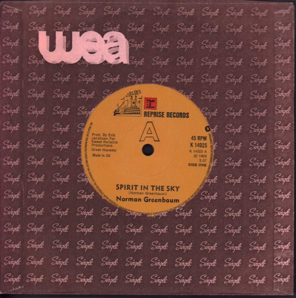 Norman Greenbaum - Spirit In The Sky - 7 Inch