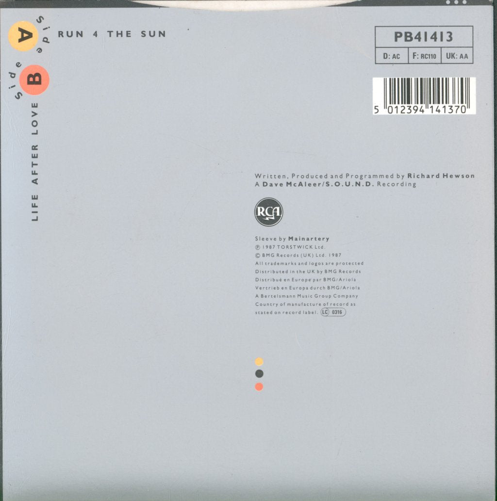 Rah Band - Run 4 The Sun - 7 Inch