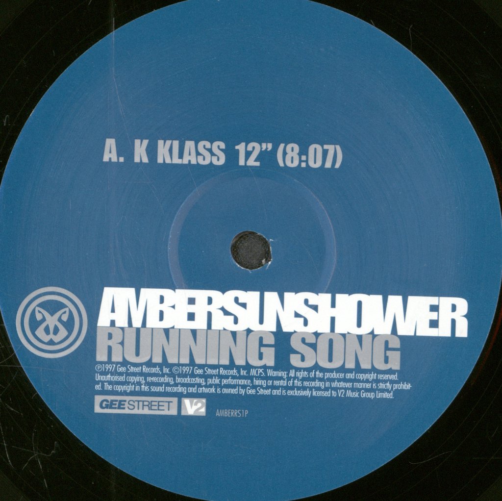 Amber Sunshower - Running Song - Double 12 Inch