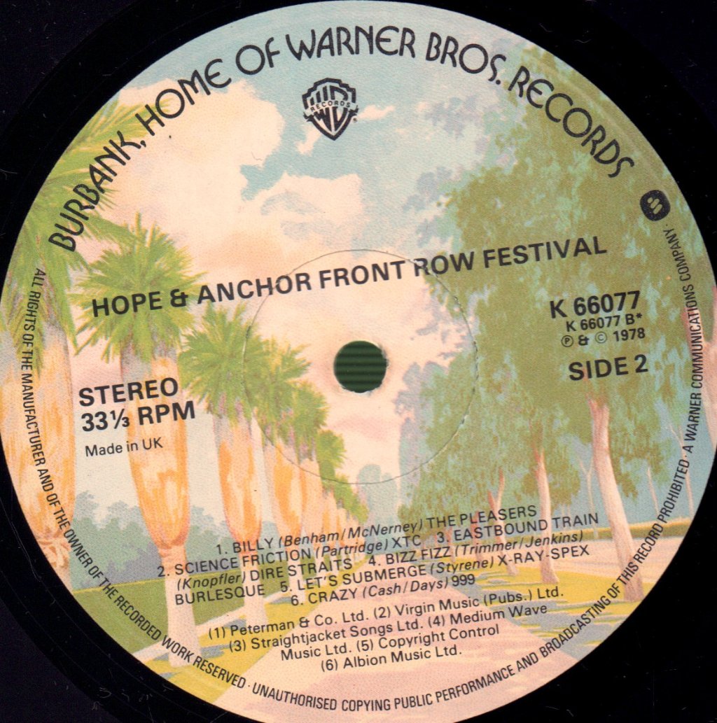 Various Artists - Hope And Anchor - Double Lp