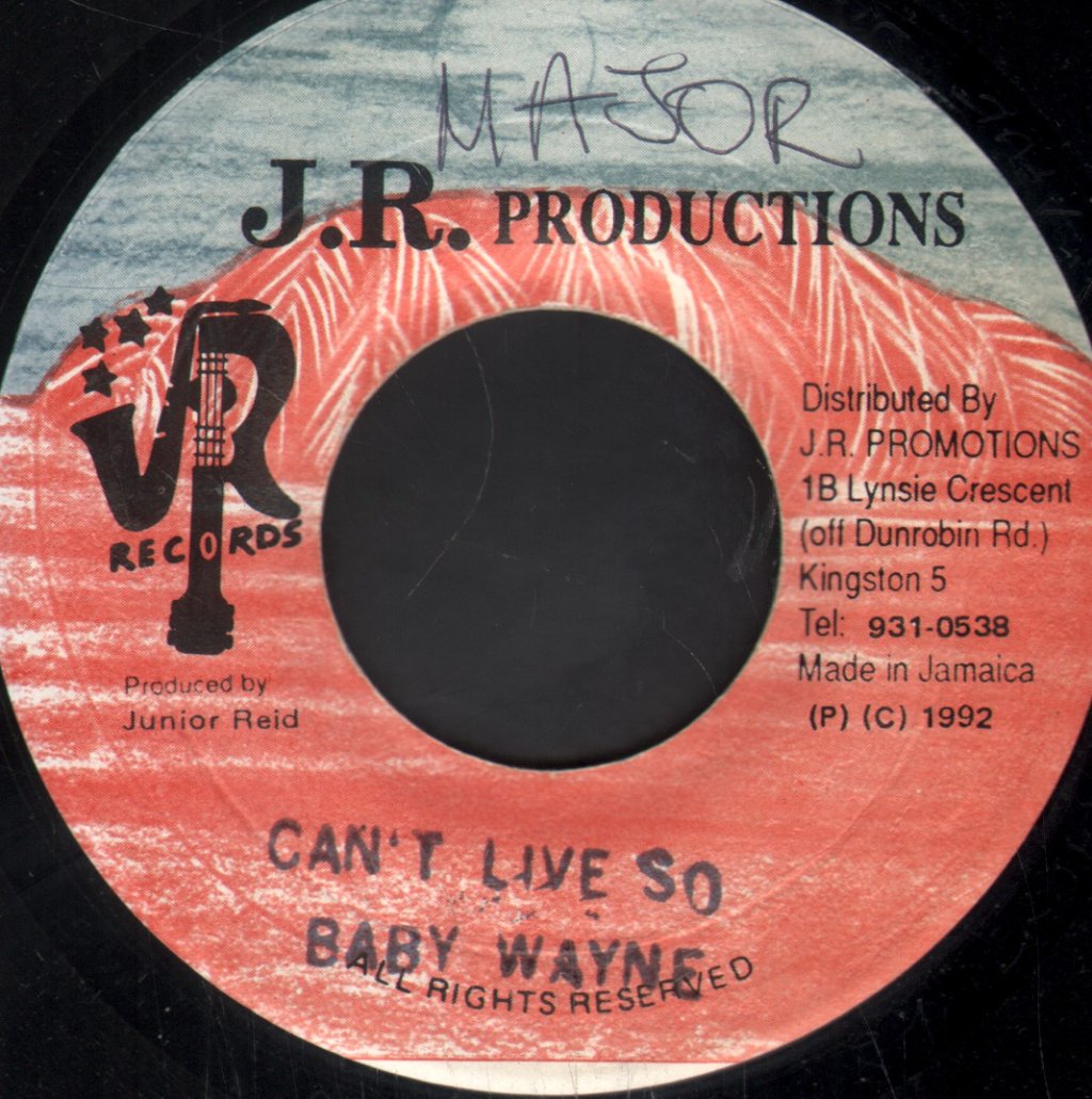 Baby Wayne - Can't Live So - 7 Inch