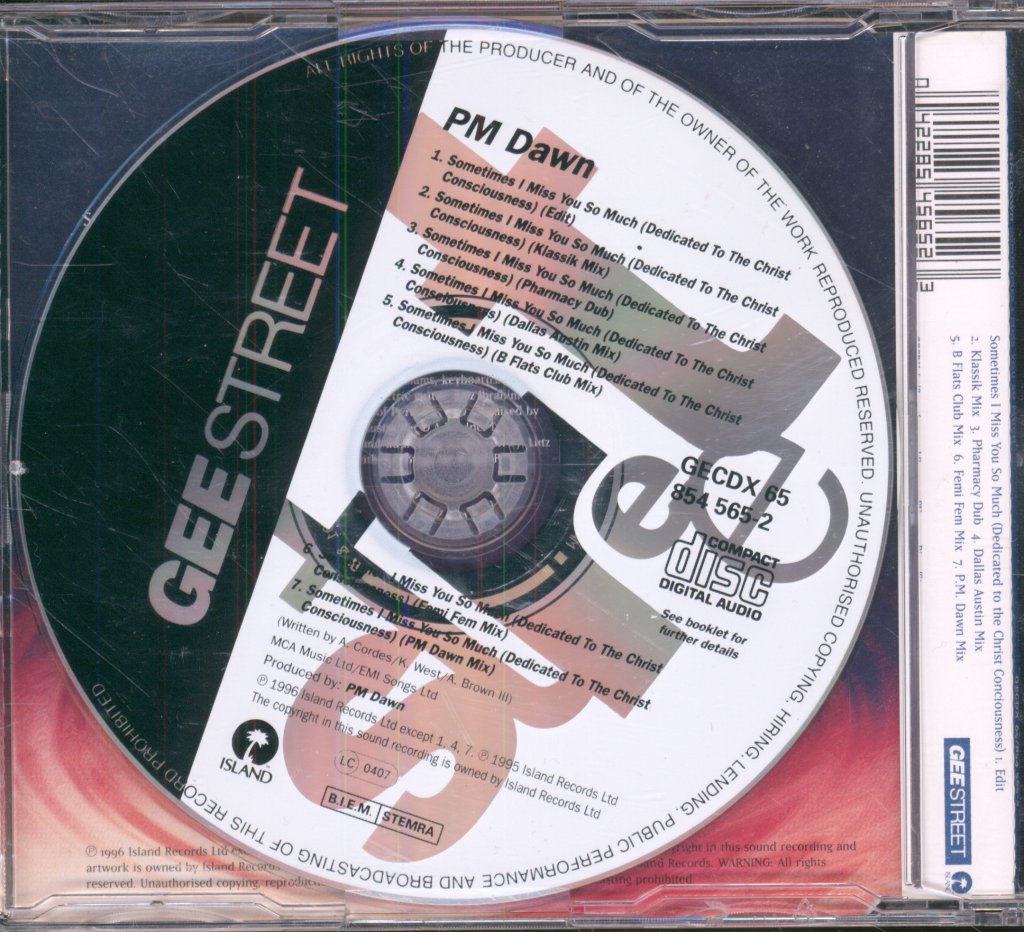 Pm Dawn - Sometimes I Miss You So Much (Dedicated To The Christ Conciousness) - Cd
