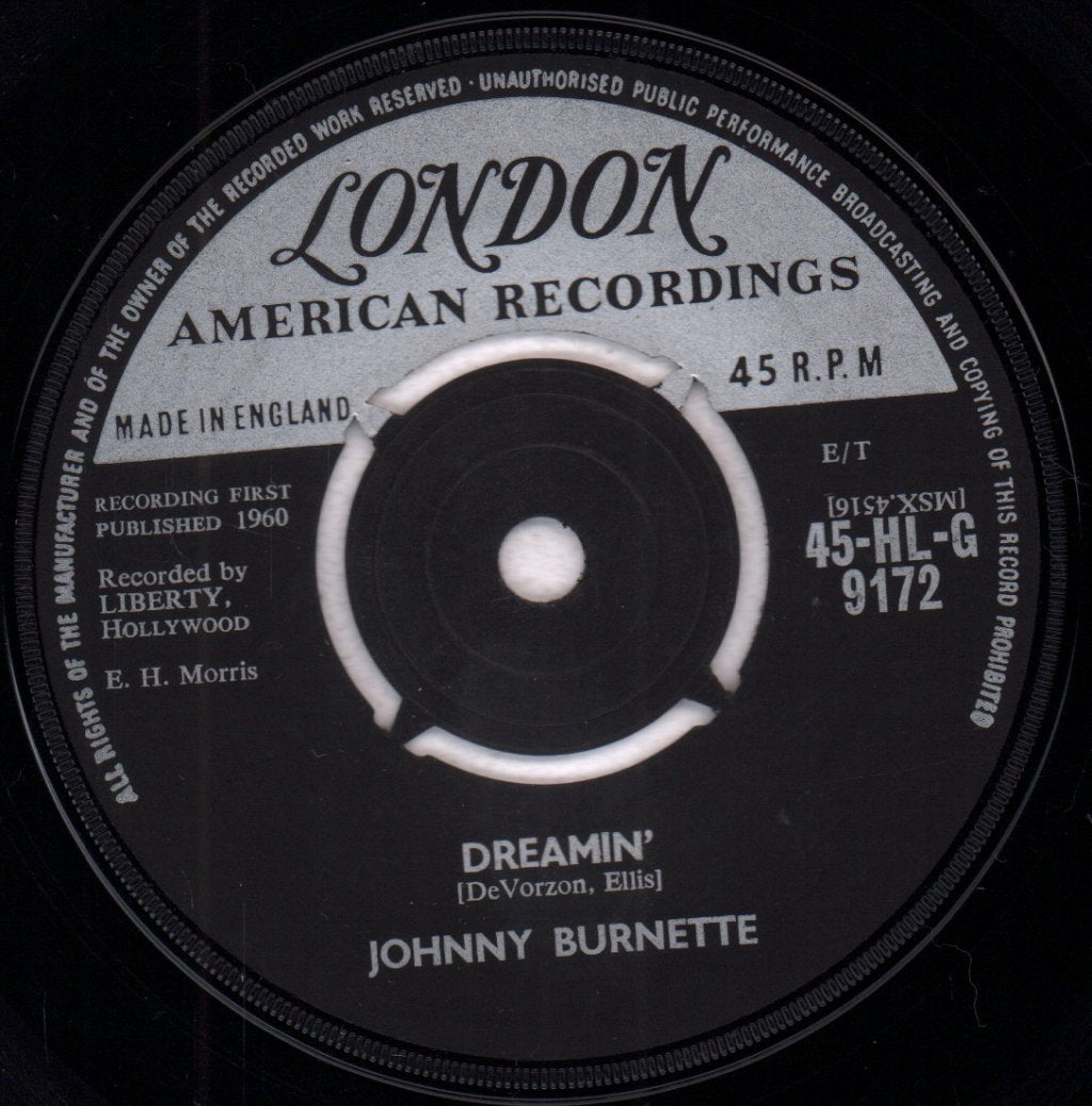 Johnny Burnette - Dreamin' - 7 Inch