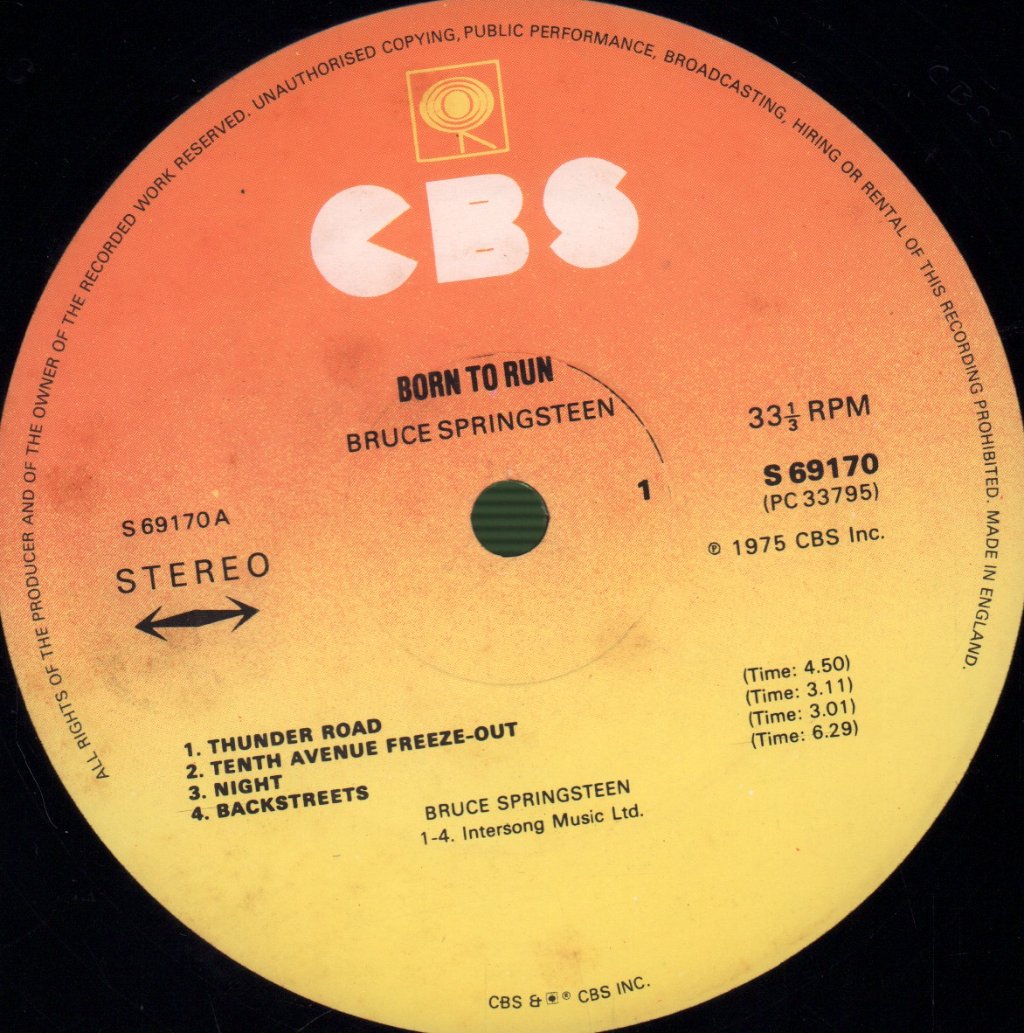 Bruce Springsteen - Born To Run - Lp