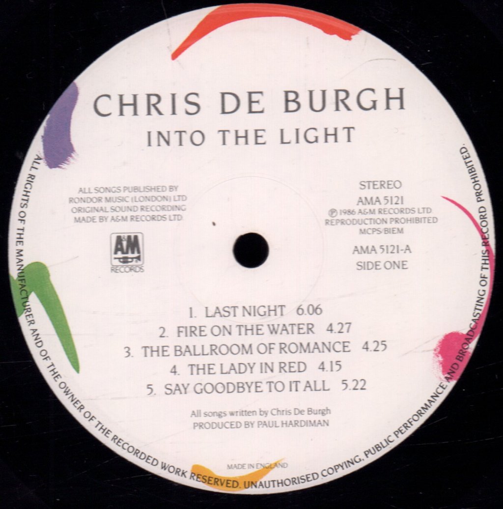 Chris De Burgh - Into The Light - Lp