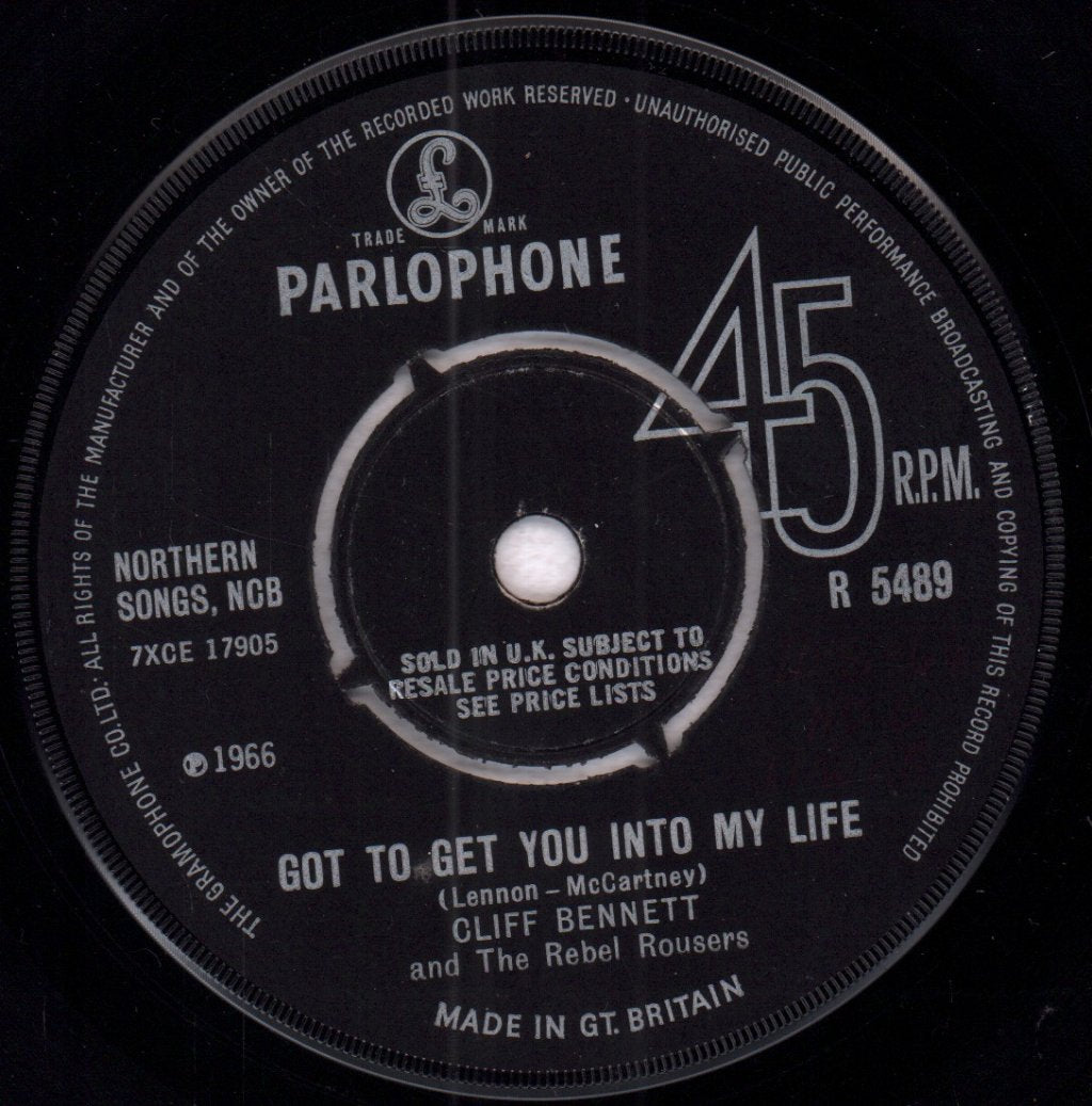 Cliff Bennett And The Rebel Rousers - Got To Get You Into My Life - 7 Inch