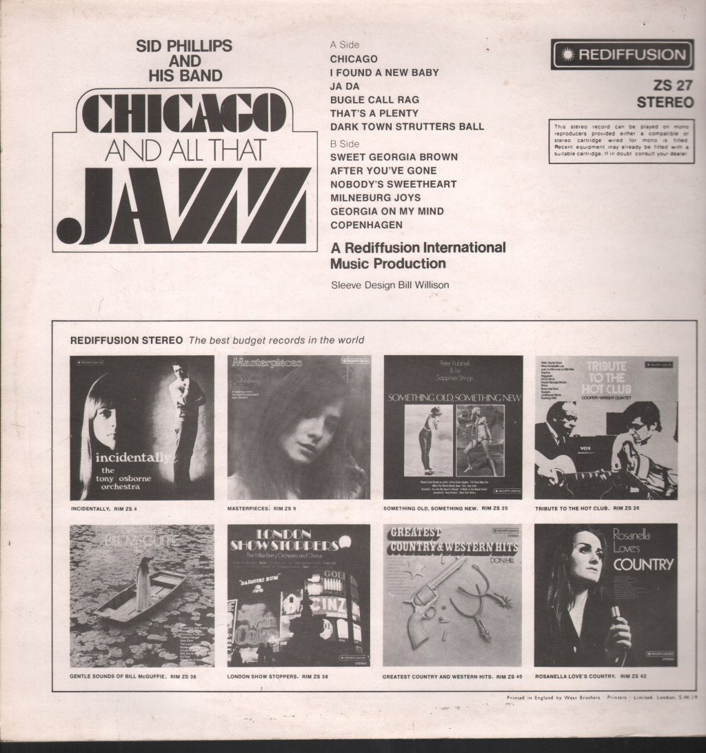Sid Phillips And His Band - Chicago And All That Jazz - Lp