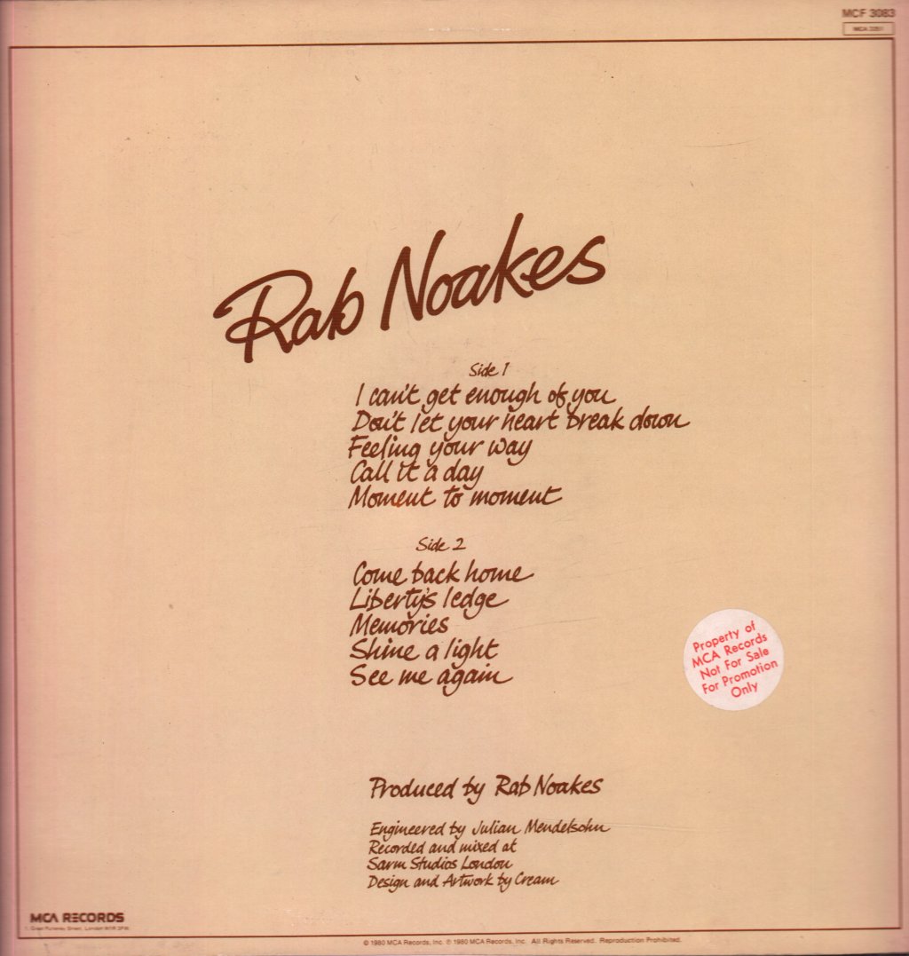 Rab Noakes - Rab Noakes - Lp